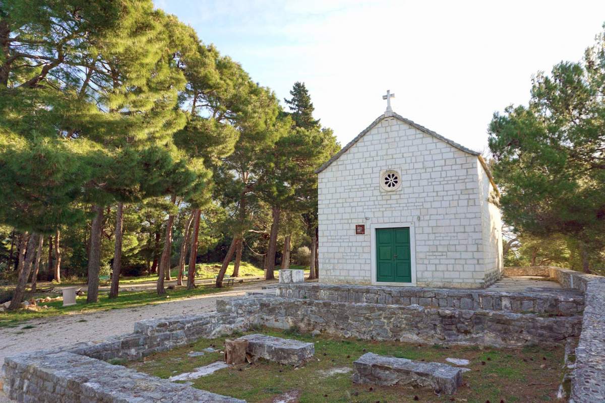 St. Peter's church on St. Peter peninsula in Makarska just an hour away from city center